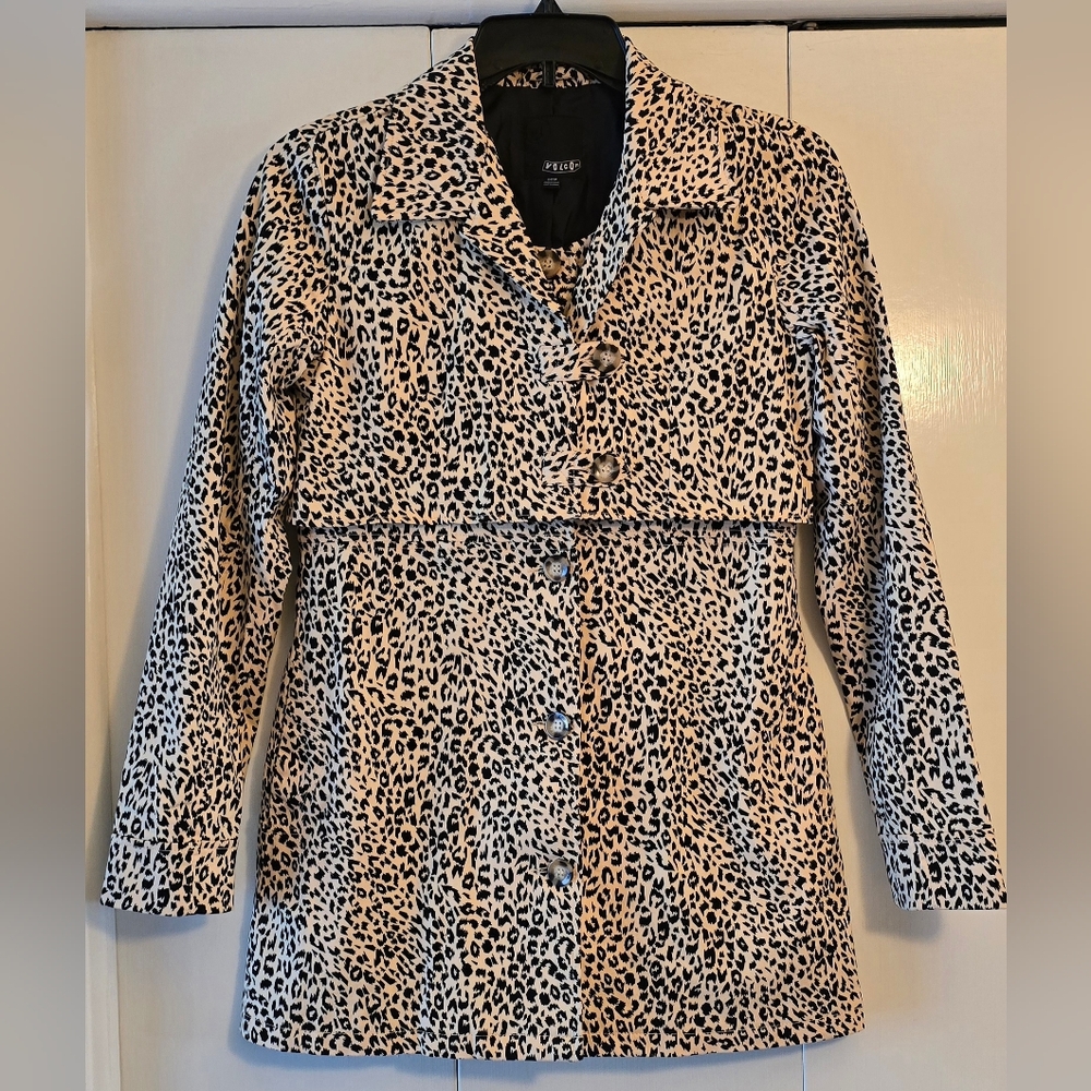 Volcom Leopard Coat, Sz S